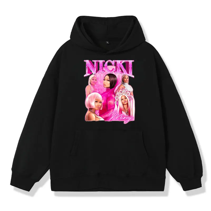 

Rapper Nicki Minaj Pink Friday 2 Graphic Printed Hoodie Autumn Winter Oversized Sweatshirt Male Hip Hop Fashion Hoody Pullover