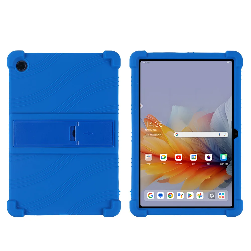 Universal Soft Silicone Case with Adjustable Stand - Shockproof and Safe Tablet Cover