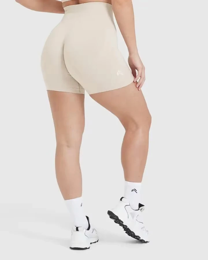 Oneractive High Waist Push Short Stretch Breathable Pleated Hip Fashion Shorts Running Sports Shorts Women's Clothing