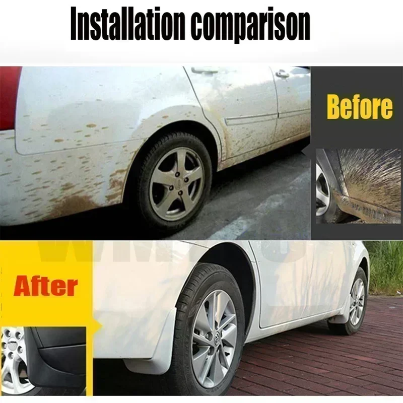 BYD 팡청바오 바오 8 / 덴자 B8 2025-2026 무광 블랙 머드 플랩 스플래시 가드 ABS 마운트 스크래치 방지 펜더 프로텍터