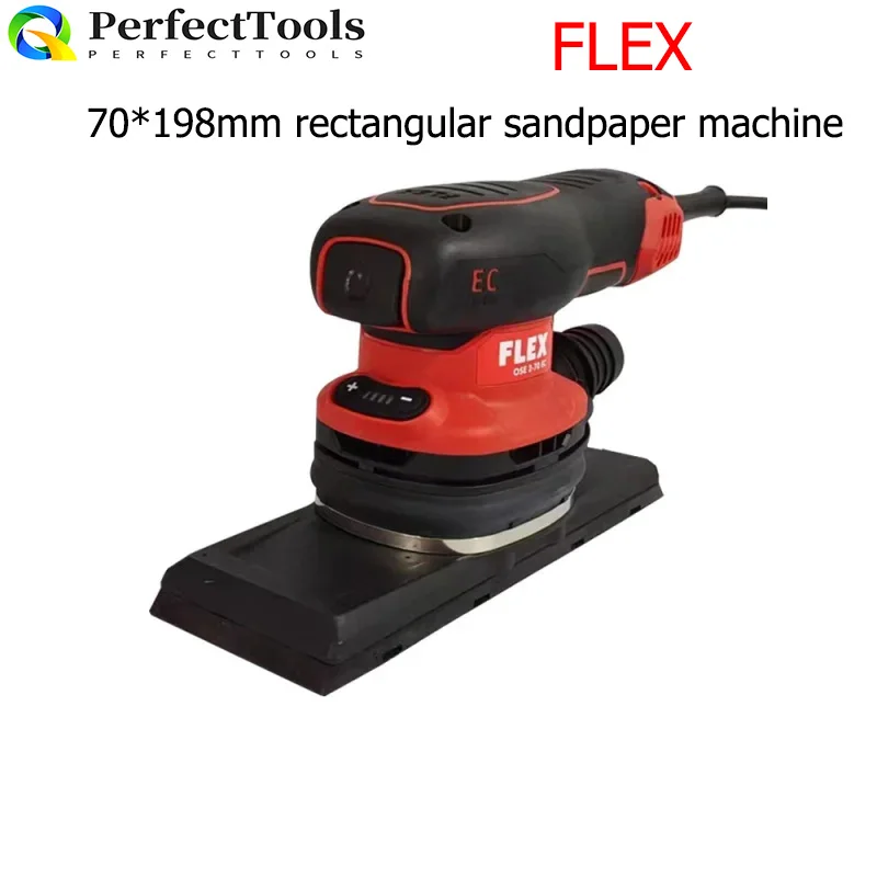 

220V 260W German FLEX 70*198mm Electric Sander Square Type Dry Grinding Car Paint Putty Sander Eccentric 3mm Dust Cup