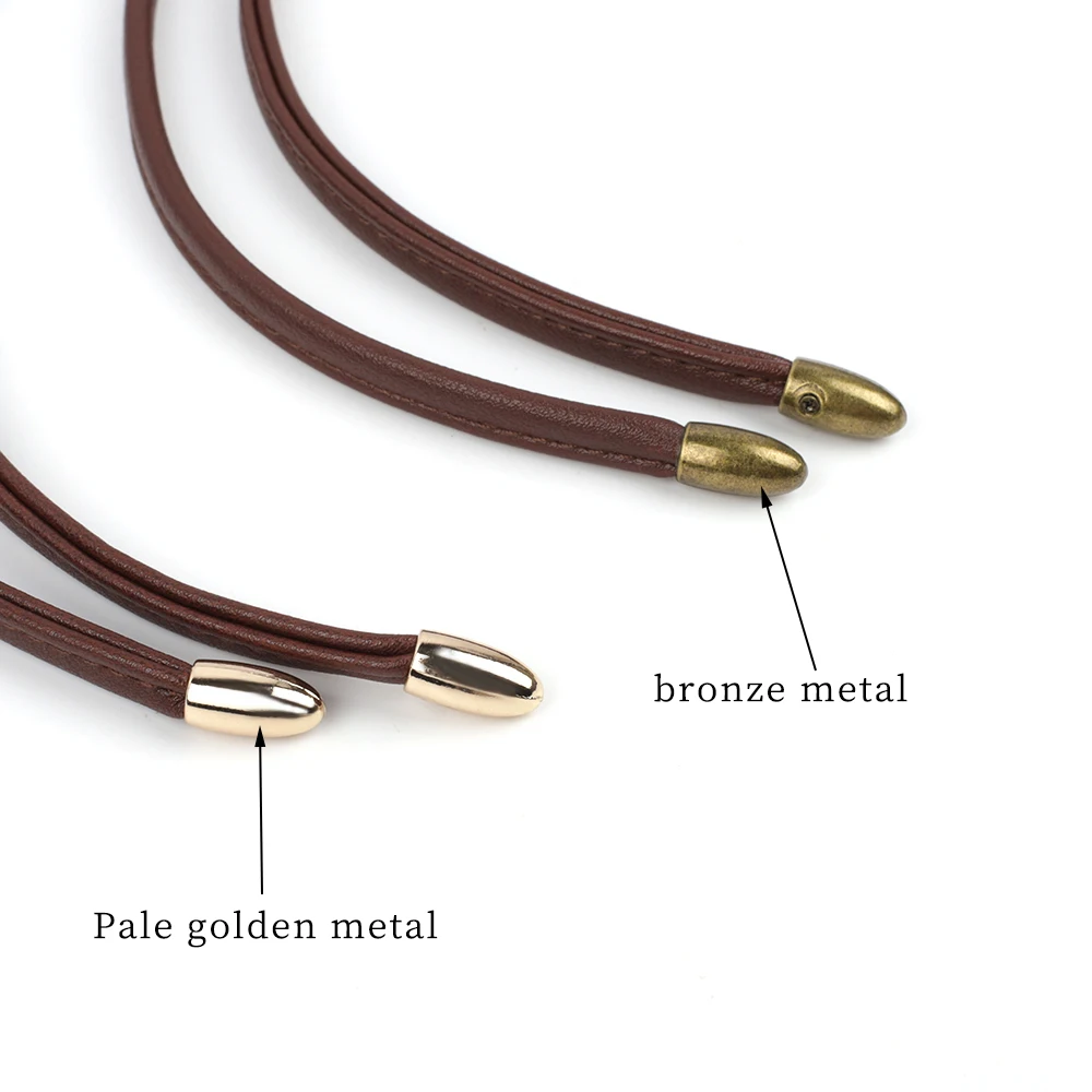 Frauen Eimer Tasche Kordelzug Abnehmbare PU Leder Tasche Strap DIY Ersatz Seil Rucksack Strahl Tasche Geldbörse Zubehör – Detail 3