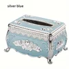 Plastic Tissue Box Cover Suitable for Home Living Room Coffee Table Creative Luxury KTV Napkin Holder Restaurant 6