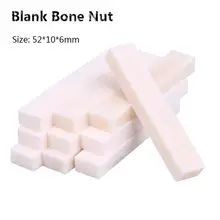

Wholesale 1/3/5pcs Guitar Bass Real Blank Bone Nut for LP Folk/Classical Guitar Electric Acoustic Guitar Bass Guitar Accessories