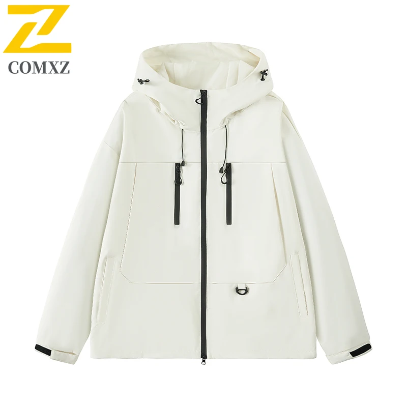 EiAO Windbreaker Dopamine Outdoor Unisex Oversized Hooded Waterproof Mountain Techwear for Hiking Camping Fishing Streetwear2025