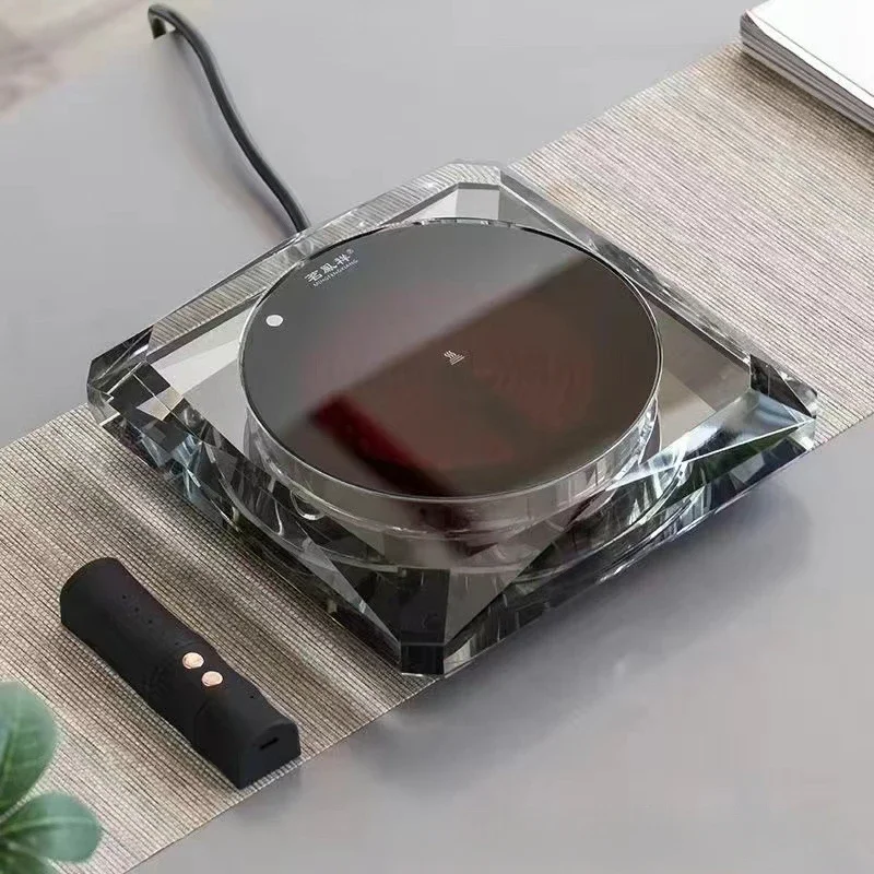 Crystal electric clay stove light luxury tea  set glass kettle  special wireless remote control intelligent  maker 6