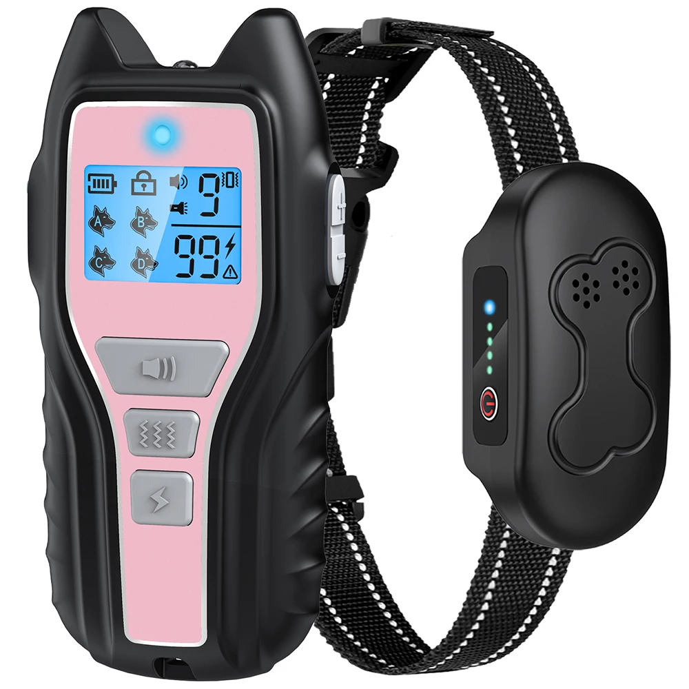 

80 PCs Fully Waterproof Rechargeable Electric Collar Dog Training Collar With Remote Control 1600FT For Small Medium Large Dogs