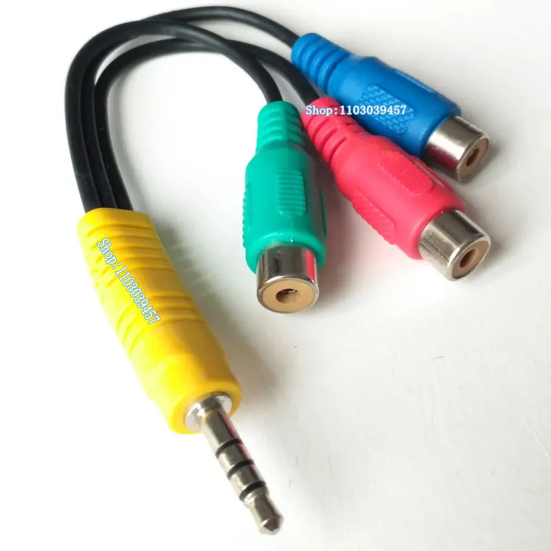 TRRS Male RCA Female Audio Video Cable Line TRRS Male