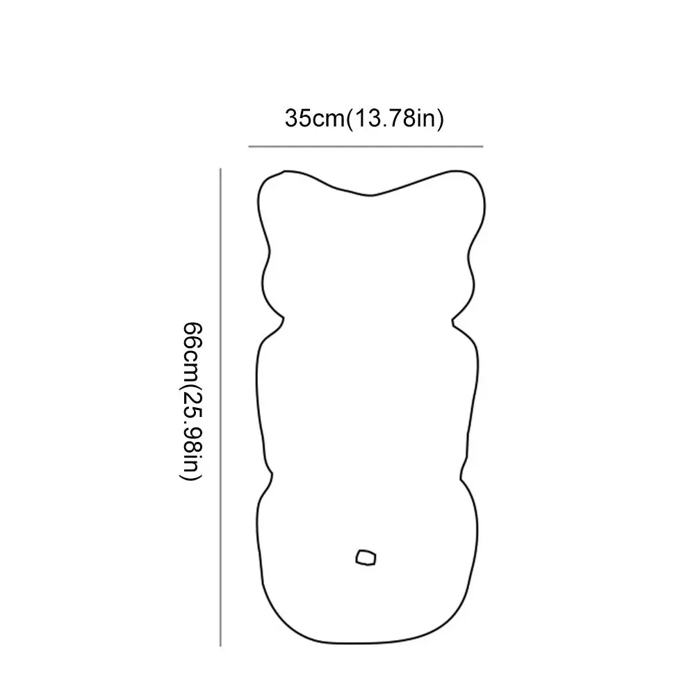 Comfort Soft Stroller Seat Cushion Skin-friendly Bear Embroidery Baby Pram Cushion Cute Infant Seat Liner Pad