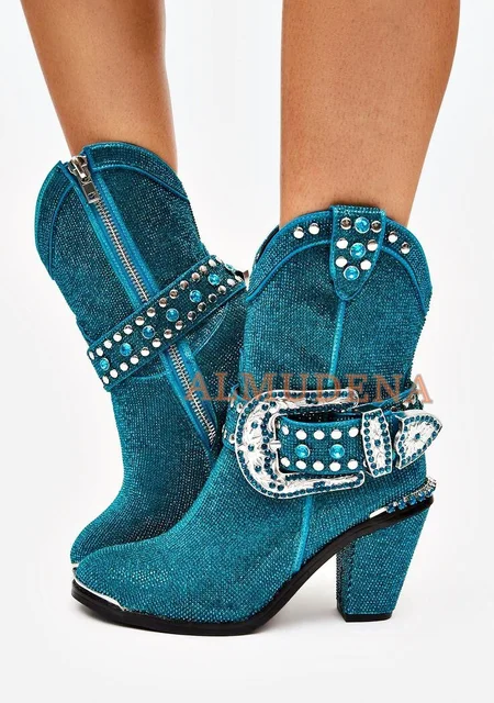 Rhinestone Cowboy Boots Bling Bling 
