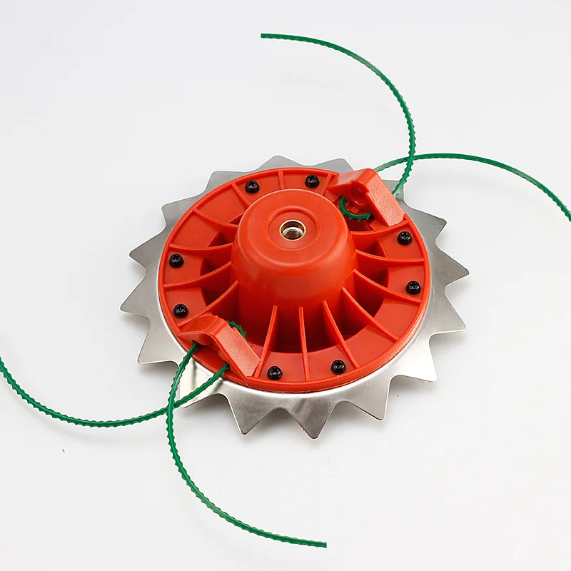 Double Hit Grass Trimmer Head with String and Blade for Brush Cutter Grass Cutter Machine Parts Garden Tools M10
