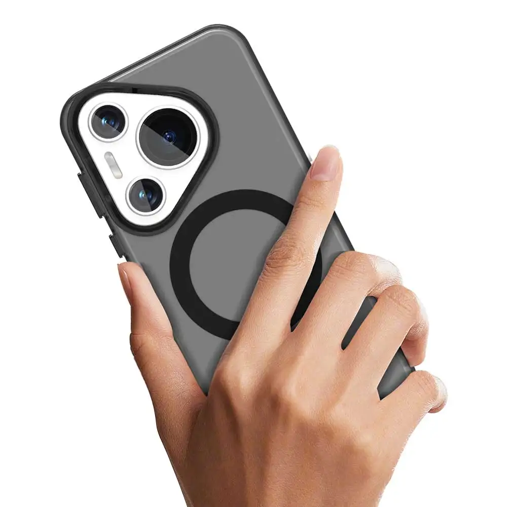 Magnetic Frosted Wireless Charging Case, Colorful Hard Plastic