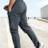 Men's Pants Summer Quick-drying Ice Silk Casual Pants Mens Ultra-thin Elastic Nine-point Loose Drape Solid Pants Men's Clothing 6