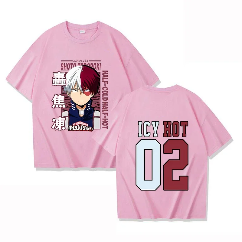 Funny Todoroki Shoto Print Children's T-shirt Summer Anime Pattern T Shirt Girls and Boys Short Sleeve Loose Shirts 5