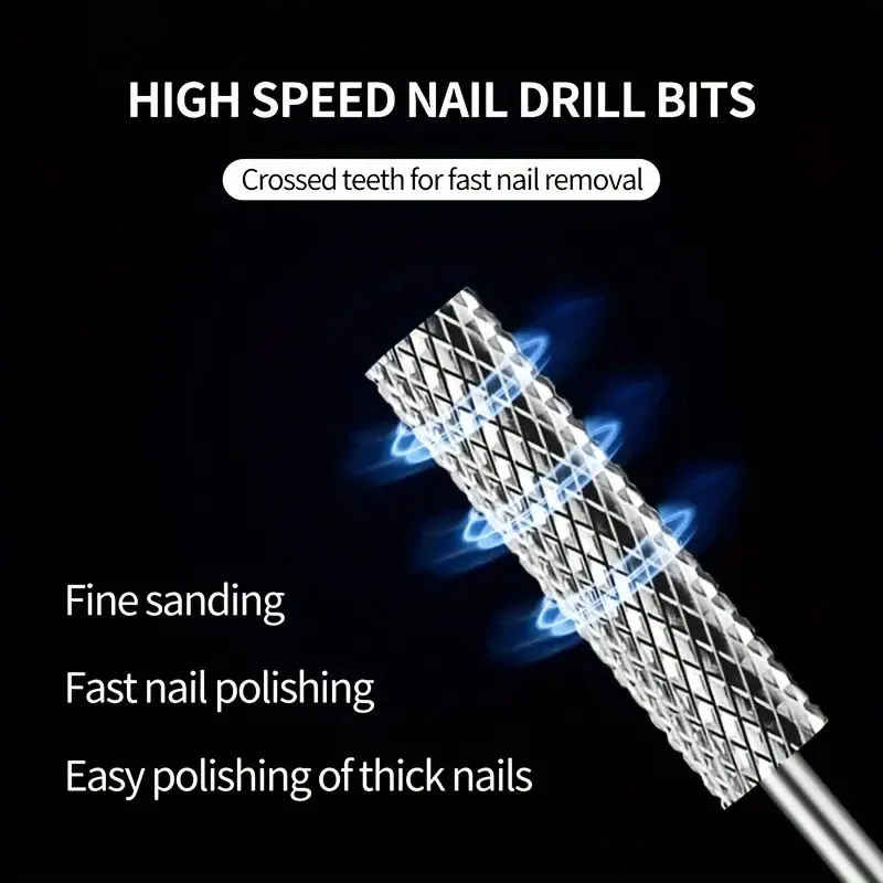 Sourcing Map 2 Punte Per Trapano In Ceramica Per Unghie, 3/32 Pollici (grana Extra Grossa) Per Manicure Pedicure Unghie Trapano Elettrico - Foto 3