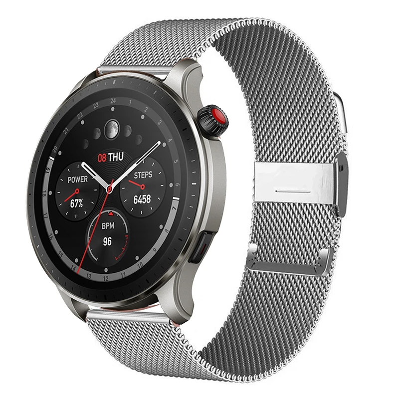 22mm ݼ ð  Amazfit GTR 4 Ʈ ġ η ƿ ޽  Amazfit GTR 3/3 Pro/GTR 2/GTR 2E Ʈ