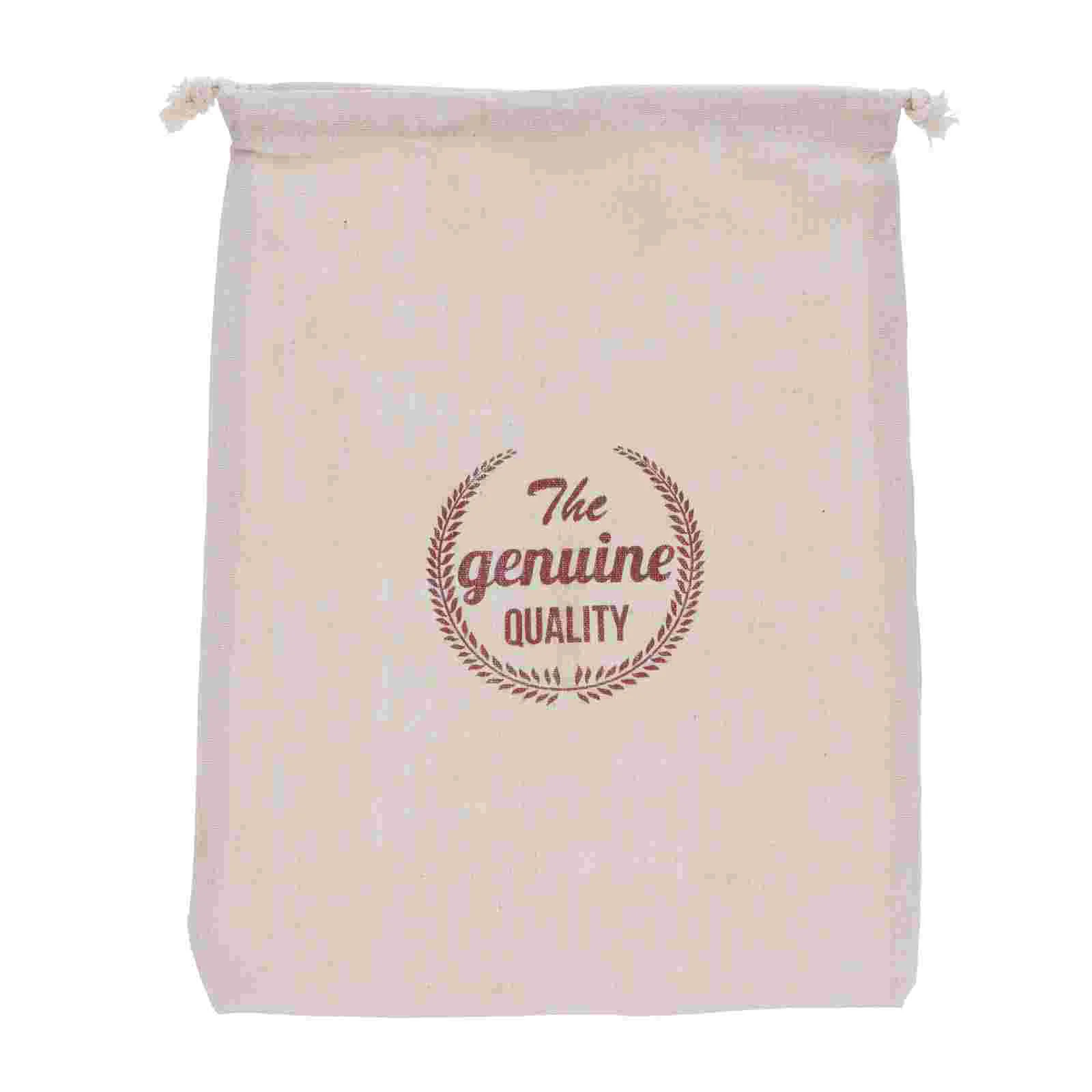 

1Pc Loaf Pouch Drawstring Bread Storage Bag Reusable Linen Bag Grocery Bag