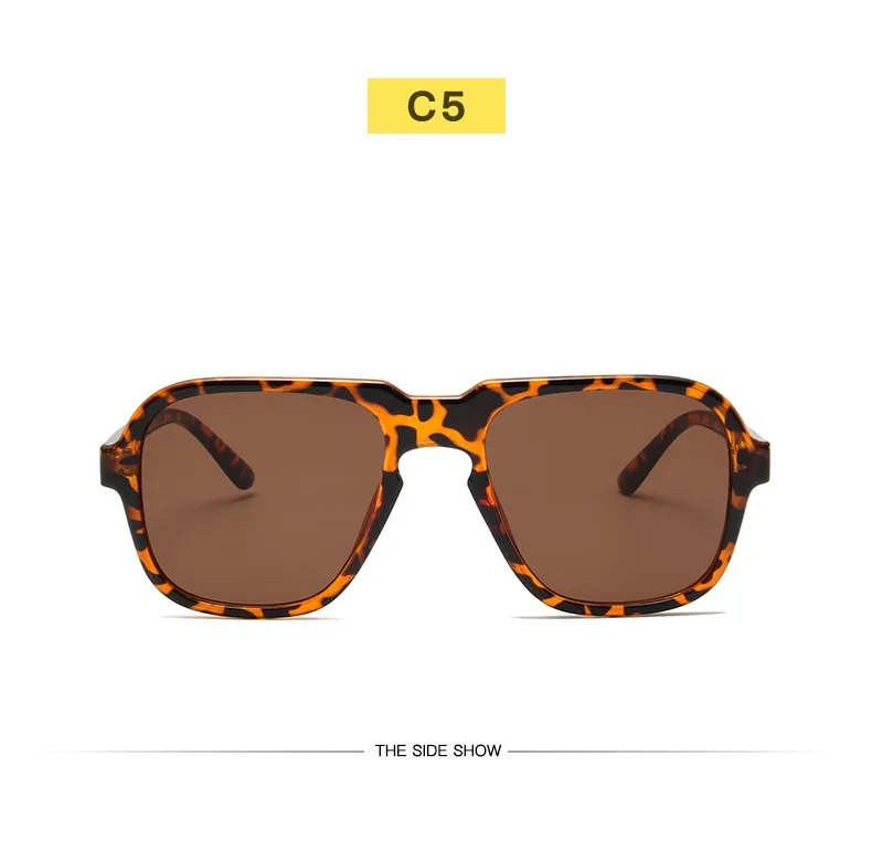 Vintage Oversized Sunglasses For Women And Men Square Driving Glasses_voghion.com
