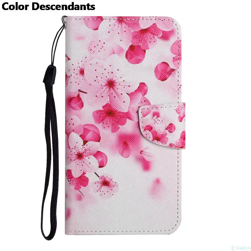 Elegant Flip Wallet Leather Case with Butterfly, Flower, Cat, and Flamingo Design