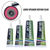 FIXWANT Loud Speaker Repair Glue Foam Side Dust Cap Rubber Edge Cone Basin Strong Adhesive 15/25/50ML Black / Yellow 1