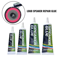 FIXWANT Loud Speaker Repair Glue Foam Side Dust Cap Rubber Edge Cone Basin Strong Adhesive 15/25/50ML Black / Yellow 1