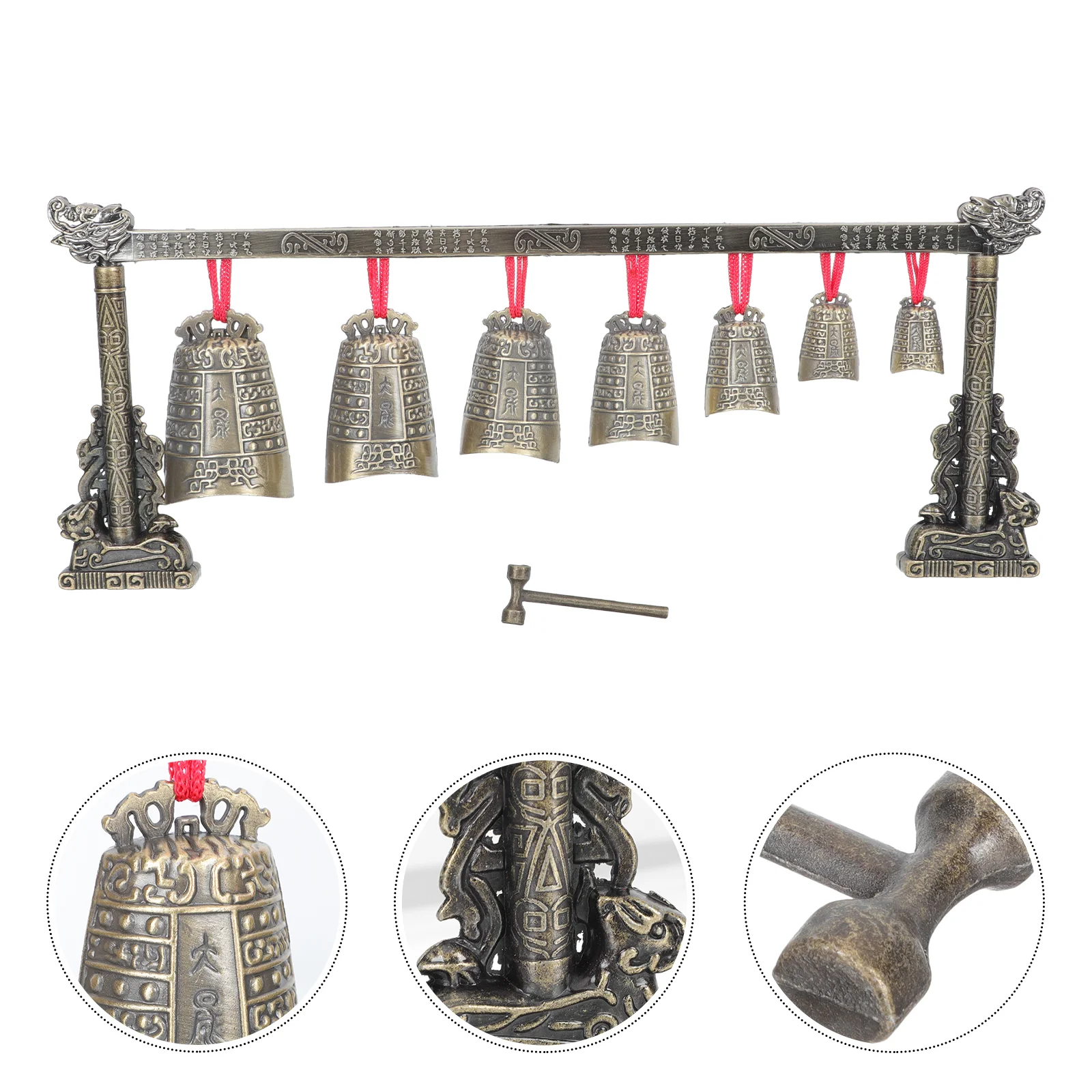 

1 Set Retro Metal Craft Ornament Archaize Chimes Percussion Music Instrument Home Decor