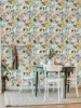 Fresh Green Floral PVC Wallpaper Elegant Spring Peel And Stick Wall Decor Casual Furniture Waterproof Cabinet Contact Paper 6