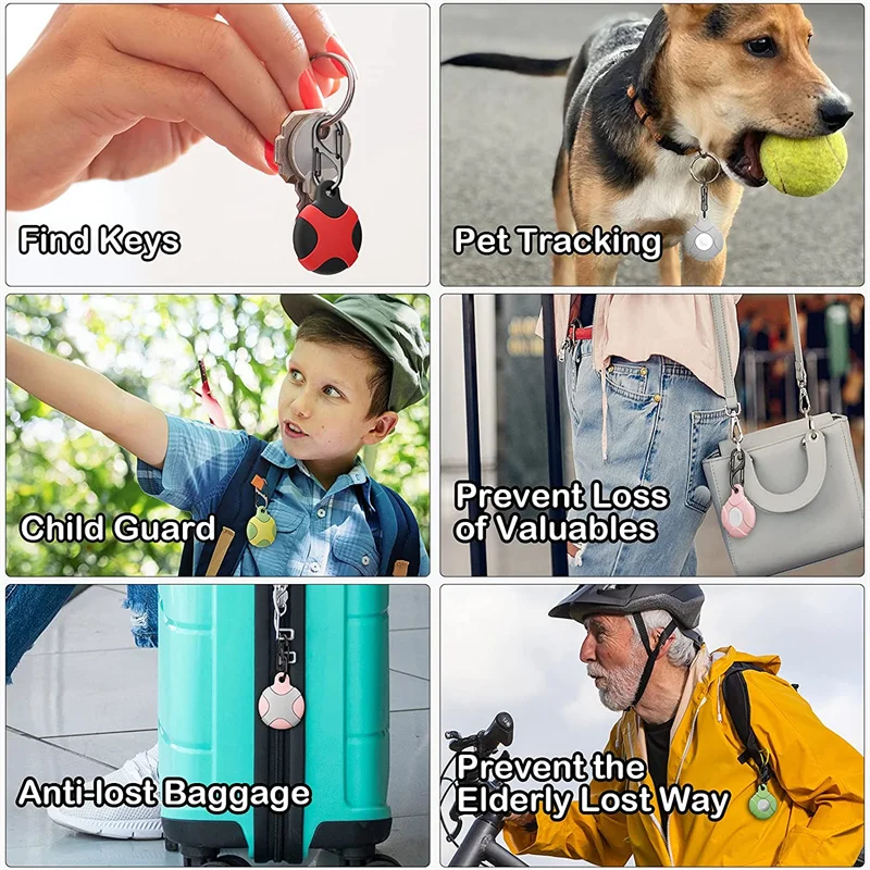 Apple Airtags Anti-Lost Protective Case Airtag ֿ   ֿ   Ȧ Collar Skin ģȭ  Ǹ Ʈ ̽ ( )