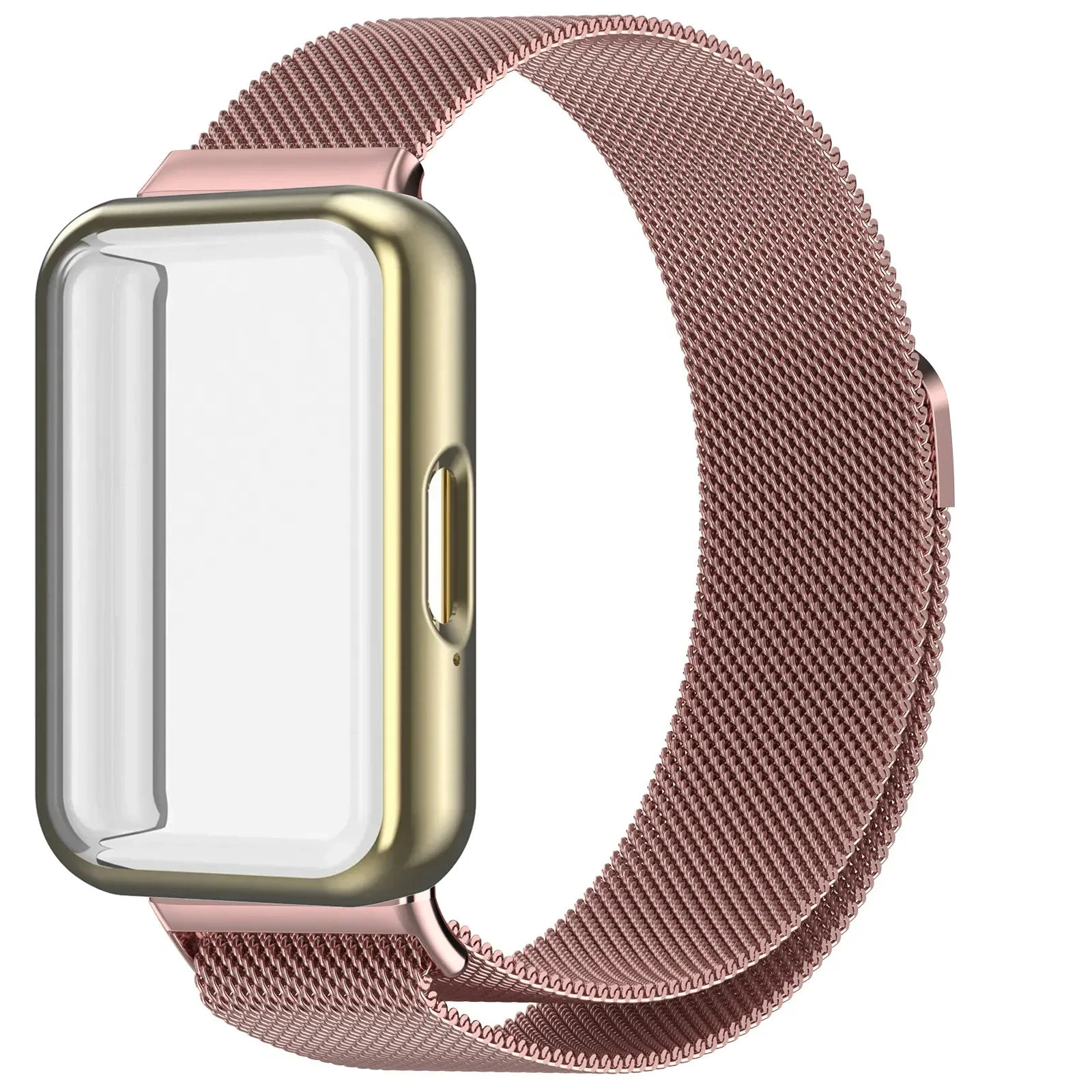 Magnetic Milanese Loop Strap with Screen Protector Cover