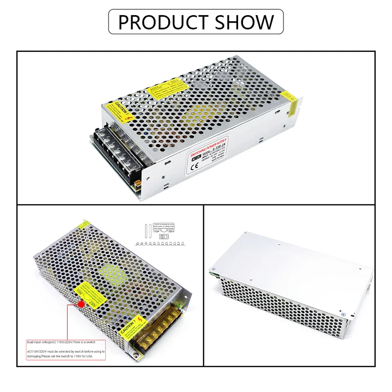 AC 48V 150W 3A 스위칭 전원 공급 장치 변환기 110V 220V AC 인버터 LED 조명 장치 드라이버 어댑터 변압기 SMPS