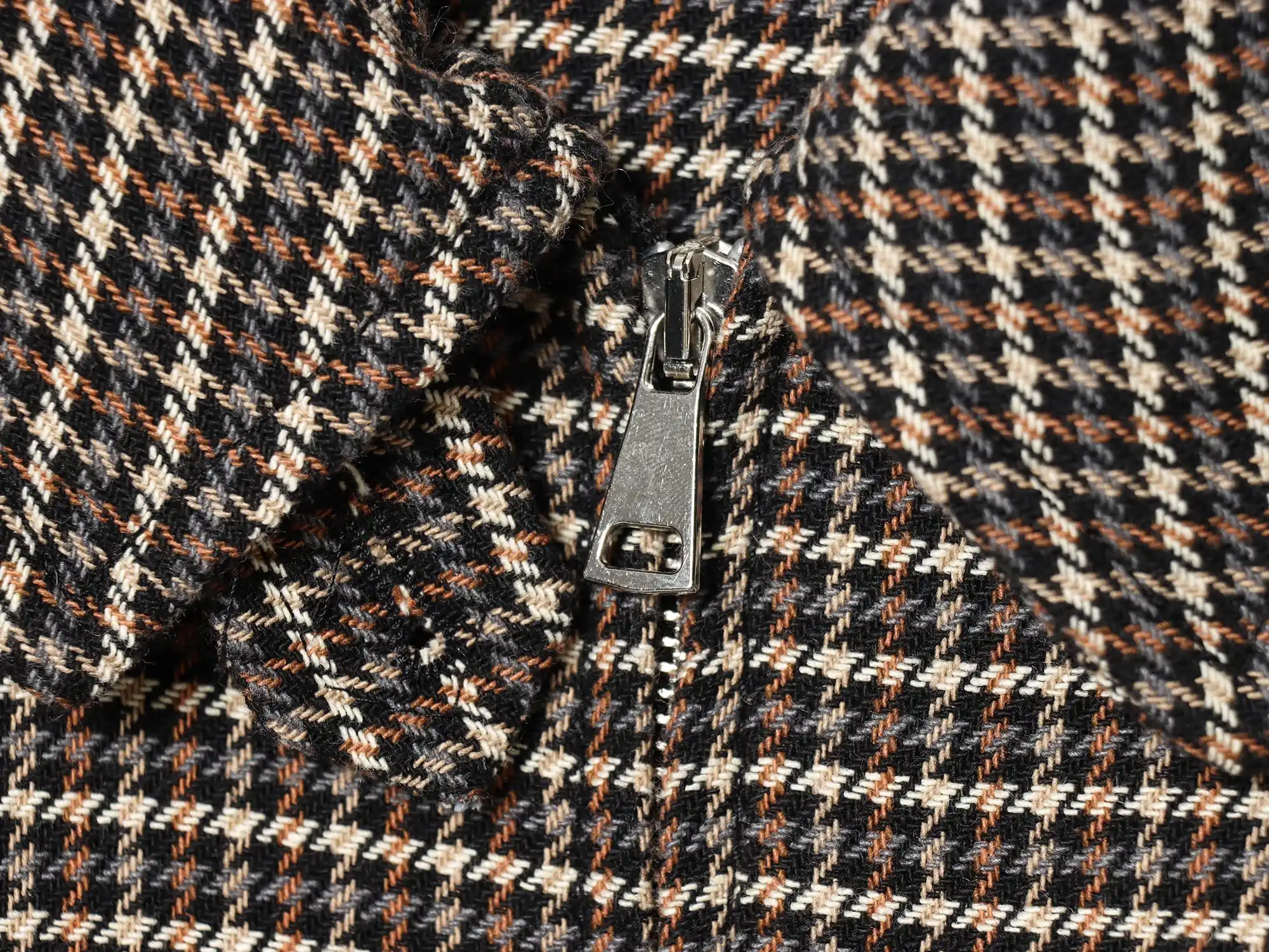 KONDALA Trendy High Street Plaid Jacke Frauen Herbst Vintage Revers Zipper Jacke 2026 Frühling Mode Casual Pendeln Weibliche Jacke – Detail 6