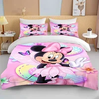 Minnie Mouse Bedding Sets Soft Comforter Cover Bed Cover Duvet Cover Pillow Case 2-3 Pieces Sets Bedroom Decoration 2
