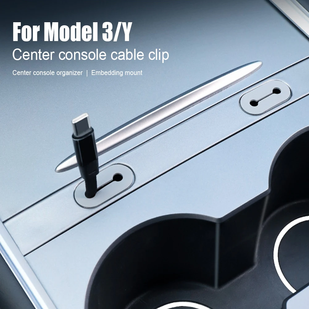 

For Tesla Model 3 Y 2022-2017 Central Console Charging Cable USB Hub Organizer Docking Station Decoration Accessories