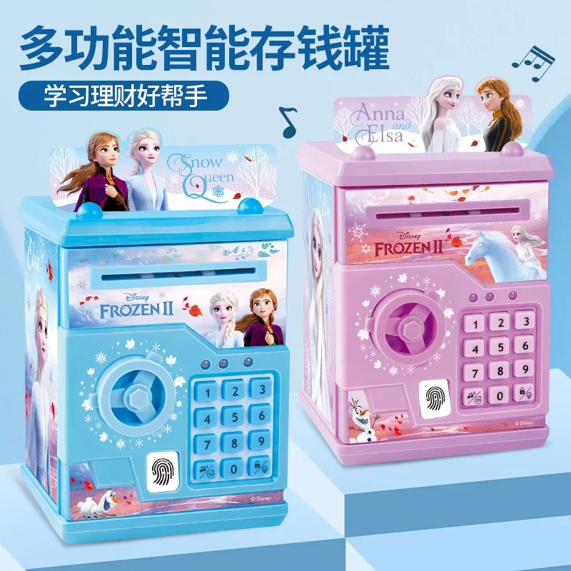 女の子のためのディズニー指紋貯金箱,冷凍2,プリンセスエルザ