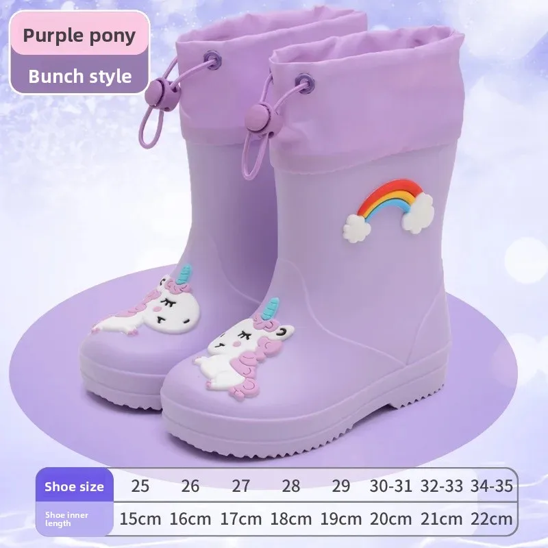 Purple-Rainbow Horse-drawstring style