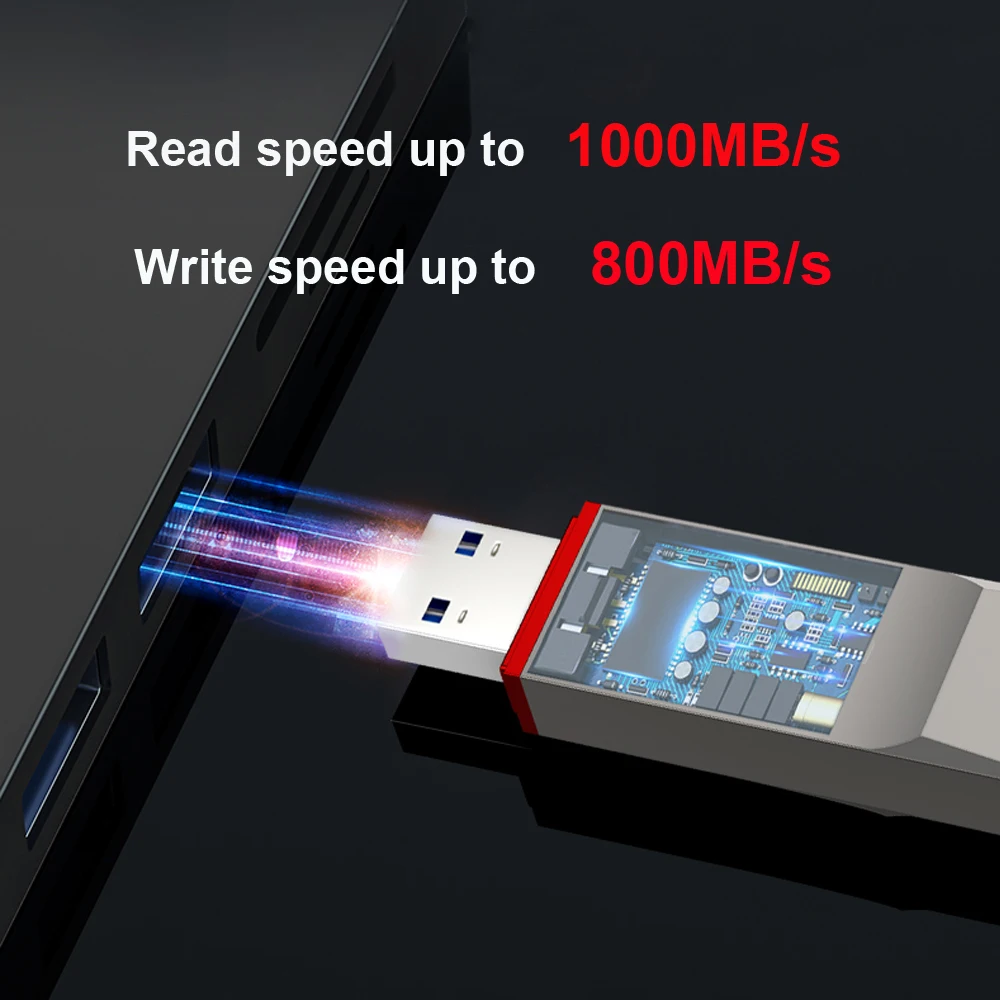 Flash Usb Portátil de Duas Portas Lenovo-thinkplus Estado Sólido Disco u Pen Drive Tipo-c Otg Usb 3.2 256gb 512gb 1tb Tu280 Pro Unidade - Imagem 2