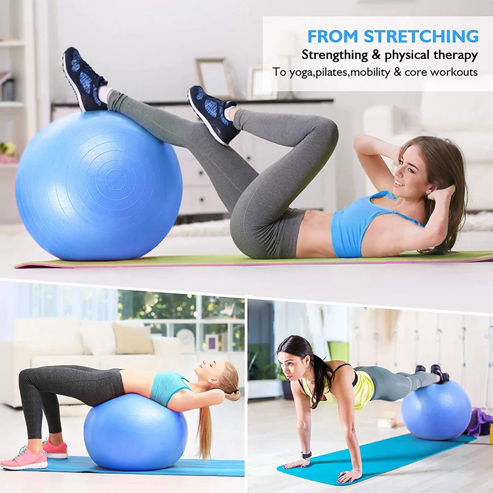 Yoga Ball for Fitness Gym Fitball Balance Pilates Exercise Workout
