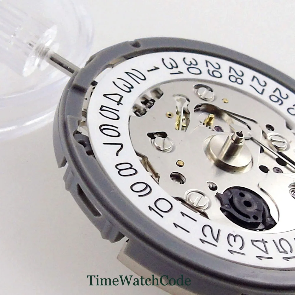 Left Handed Genuine NH35A Automatic Mechanical Movement Lefty Auto Date Fit 9 o'clock Crown Case 21600 BPH Hacking Seconds