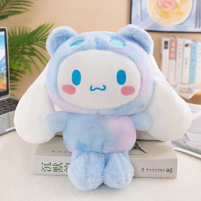 Kawaii 25cm Sanrio Jade Dog Kuromi Dressing Doll Doll peluche peluche Patung Dolls regalo di compleanno per ragazze bambini ragazzi