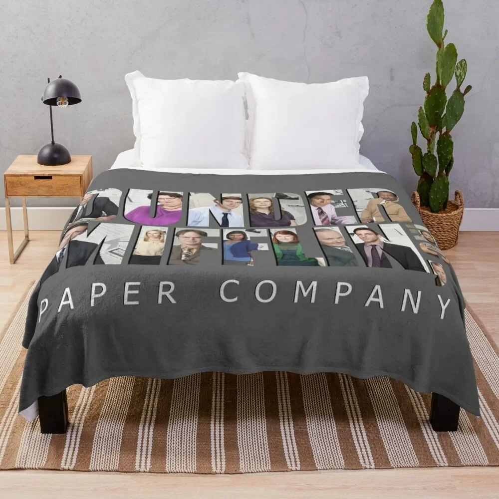 

Офис (США) Одеяло Dunder Mifflin, роскошный утолщенный наполнитель, одеяла и одеяла из фланели