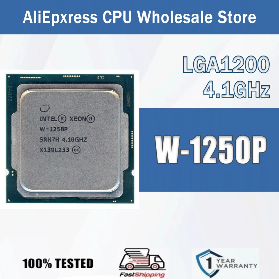 Intel Xeon W-1250P 4.1GHz 6 Cores 12 Threads 12MB 14nm 125W DDR4 W
