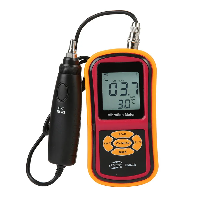 BENETECH GM63B Hand-held Digital Vibrometer Tester High-precision Sensitive