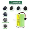 14.4V 2600mAh Li-ion Battery for Conga Excellence 990 1090 Ecovacs Deebot N79S N79 DN622 Eufy Robovac 11 11S 12 35C X500 2