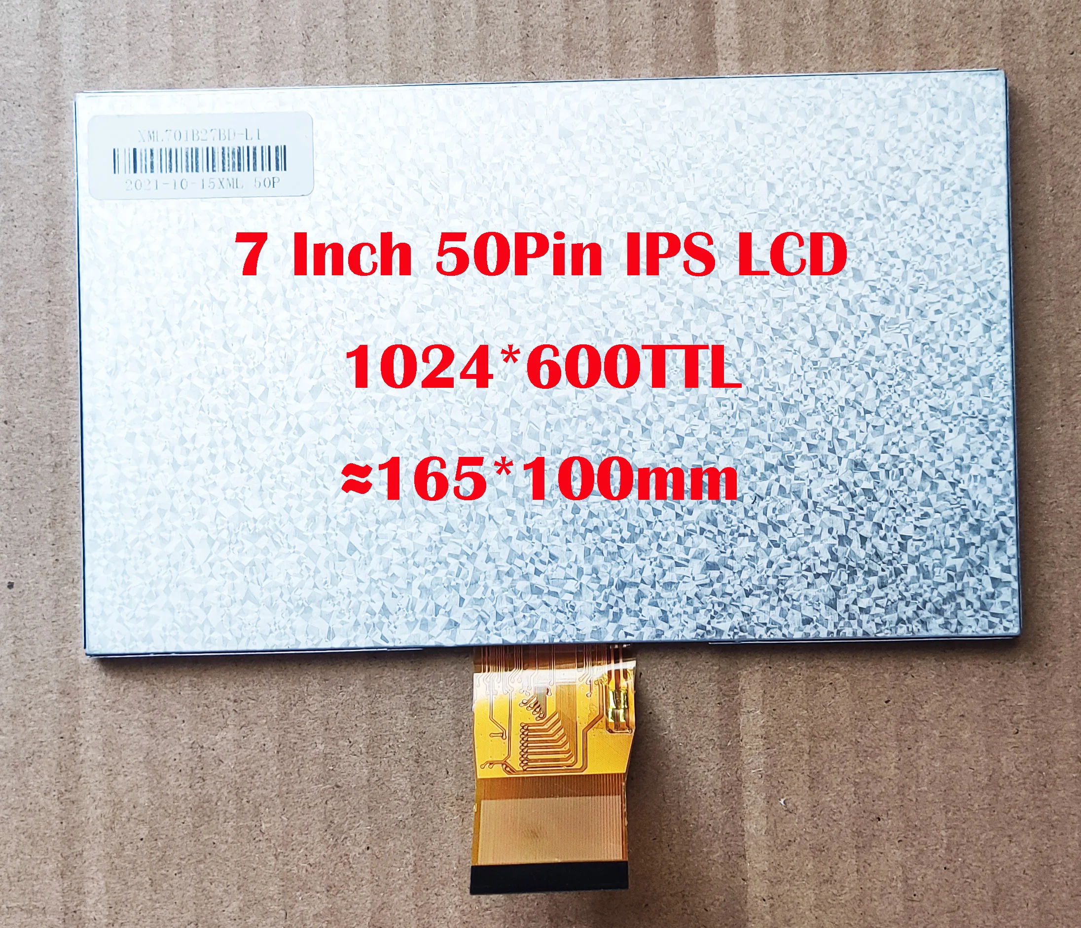 

7 Inch Car Radio Universal IPS LCD 50Pin 1024*600 NEW ≈165*100mm Industrial Computer Radio DIY Monitor