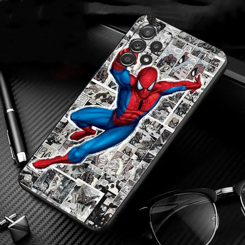 kawaii samsung cases For Samsung A12 Phone Case for Galaxy A21s A22 A32 Cases A51 A13 A52 A52s A71 A72 Marvel Spiderman 3 Superhero Movie Comics LOGO cute samsung cases