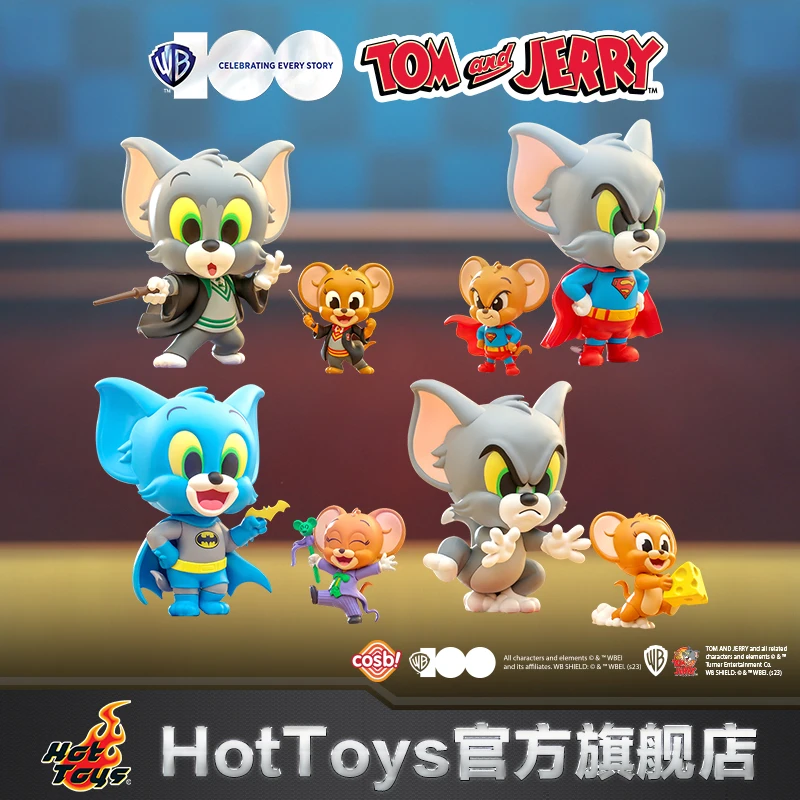 

Anime peripheral Tom and Jerry model ornaments COS Harry Potter version Batman version cosbaby(s) set children's Christmas gift