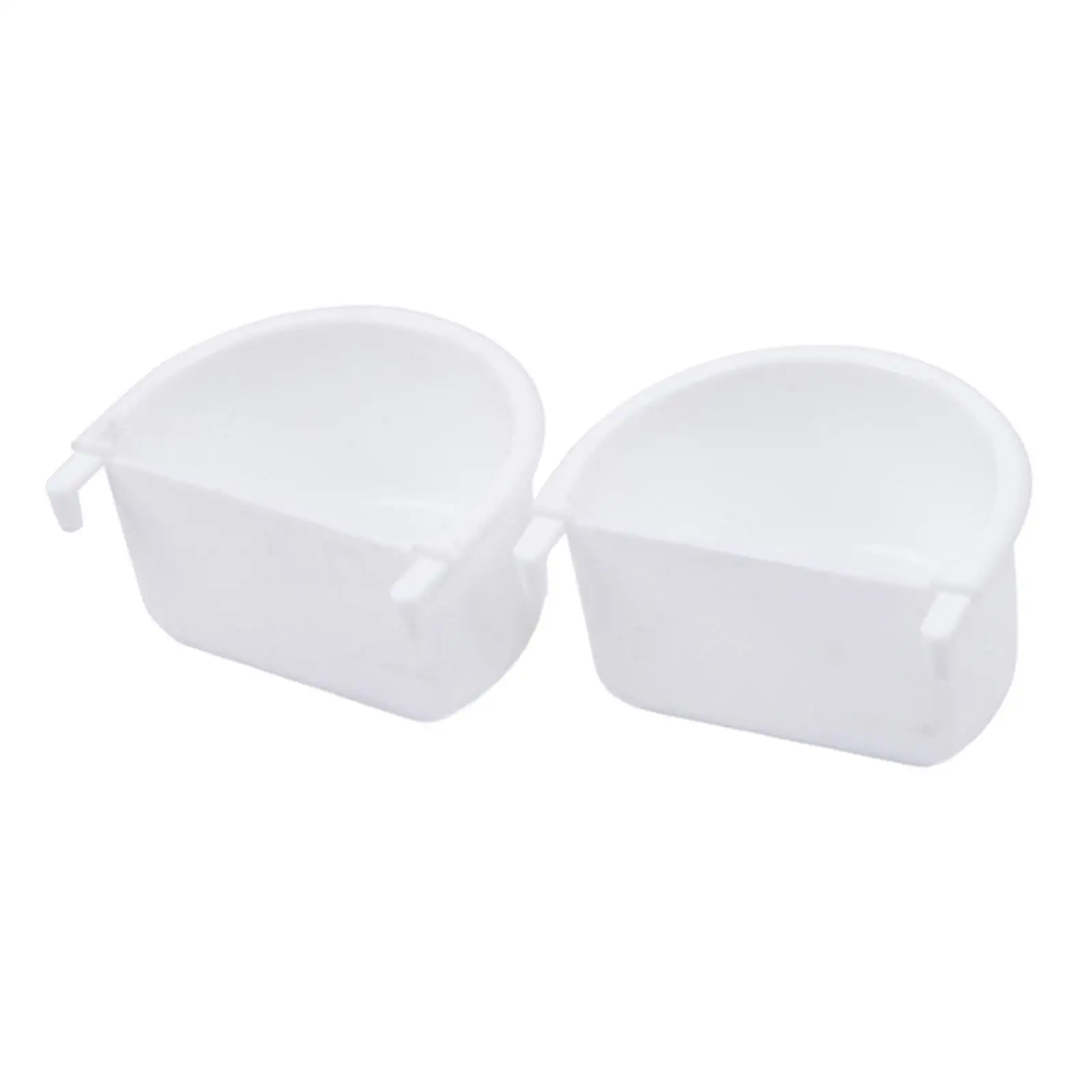 Bird Food Feeding Dish Set - Easy-Install Feeder Bowls