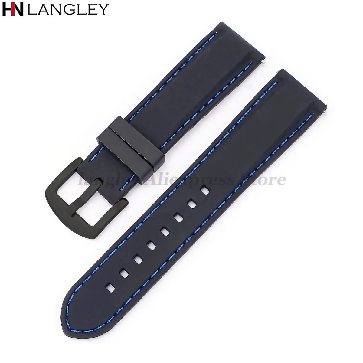 Silicone Sport Watchband - Waterproof Rubber Strap