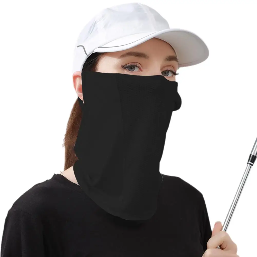 Sports Bandana Breathable Ice Silk Full Face Soft Adjustable Anti Ultraviolet Thin For Outdoor V9d0