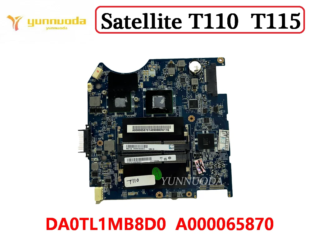 

Оригинальная материнская плата для ноутбука Toshiba Satellite T110 T115 DA0TL1MB8D0 A000065870 100% протестирована Бесплатная доставка